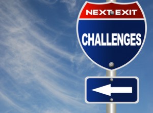 Challenges road sign Tradeshow ROI